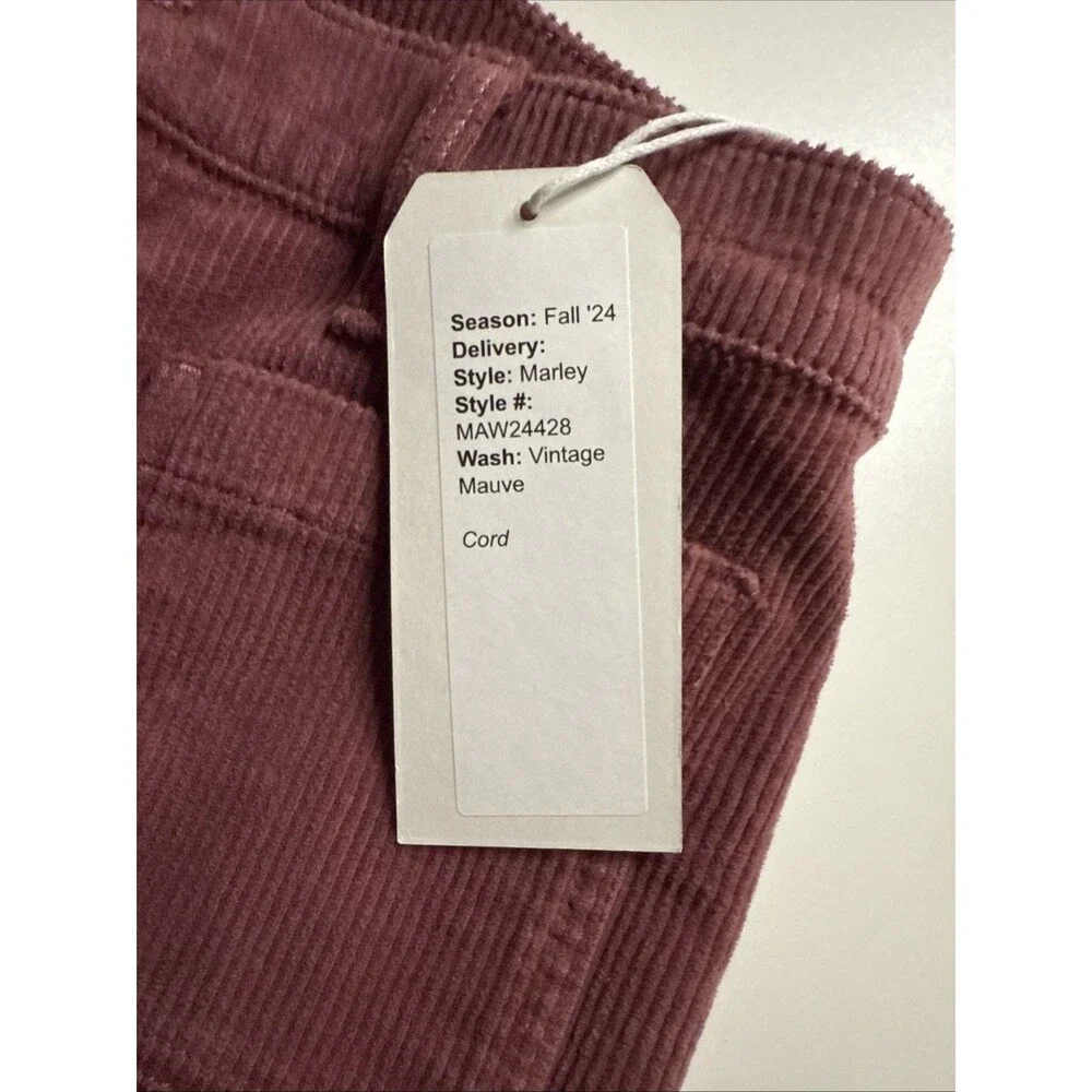 Modern American 26 Corduroy Marley Vintage Mauve Wide Leg Pants NWT - Picture 12 of 12